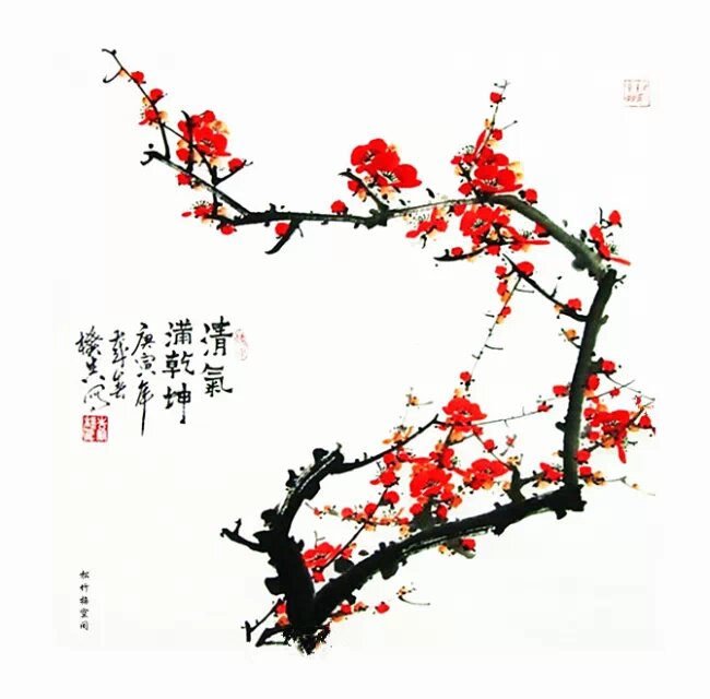 精品国画欣赏-梅花送春来